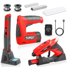 Load image into Gallery viewer, TOPEX 4V cordless Soldering Iron Glue Gun Nail gun w/ Charger