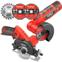 Load image into Gallery viewer, TOPEX 12V Cordless Power Tool Kit Angle Grinder Circular Saw