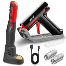 Load image into Gallery viewer, TOPEX 4V Max Cordless Glue Gun Soldering Iron Twin Kit with Adaptor Accessories