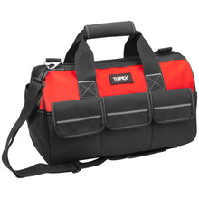 Load image into Gallery viewer, TOPEX 16-inch Tool Bag Multi-pocket Tool Organizer with Adjustable Shoulder Strap