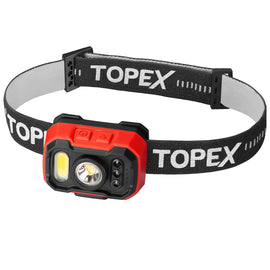 TOPEX Headlamp Rechargeable Head Torch, 1000 Lumens Waterproof LED Headlight with Red Lights, 11 Light Modes, Motion Sensor Control for Camping, Hiking, Outdoor