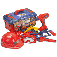 TOPEX 37-Piece Toy Tool Set - Cordless Drill, Saw, Pliers