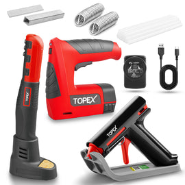 TOPEX 4V cordless Soldering Iron Glue Gun Nail gun w/ Charger