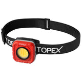 TOPEX Rechargeable Headlamp with 7 Light Modes & 10H Runtime, IP64 Waterproof, Ergonomic Design for Camping Hiking Running Cycling Fishing