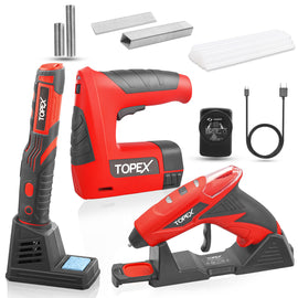 TOPEX 4V cordless Soldering Iron Glue Gun Nail gun w/ Charger