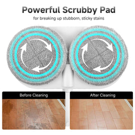 Stelive 4 Pack Replacement Steam Mop Pads for Stelive SL231 Steam Mop, Steam & Scrub All-in-One Scrubbing and Sanitizing, Dirt Grip Scrub Washable Pad