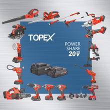 Load image into Gallery viewer, TOPEX 20V Cordless Angle Grinder 125mm Li-ion Grinding Cutting Power Tool w/ 25PCS Grinding Discs