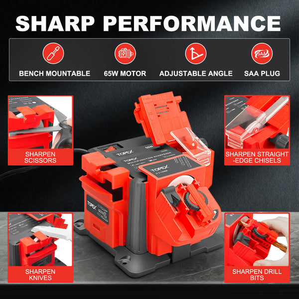 TOPEX 65W Electric Multifunction Sharpener SAA Drill Bit Knives Scisso ...