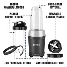 Load image into Gallery viewer, Stelive 1000W Electric Juice Blender Portable Blender Fresh Juice Mixer Smoothie Maker Electric Shakes Juicer Machine (Black)