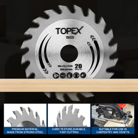 TOPEX Circular Saw Blade 85mm Cutting Wood Blade