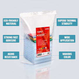 TOPEX 120pce Glue Sticks, 1.1x10cm Hot Melt Glue Stick Adhesive Craft Stick Glue Gun Various Color