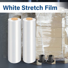 Load image into Gallery viewer, MasterSpec Clear Plastic Stretch Wrap Film, 50cm x 400m Durable Packing Moving Packaging Heavy Duty Shrink Film with Plastic Rotary Handle