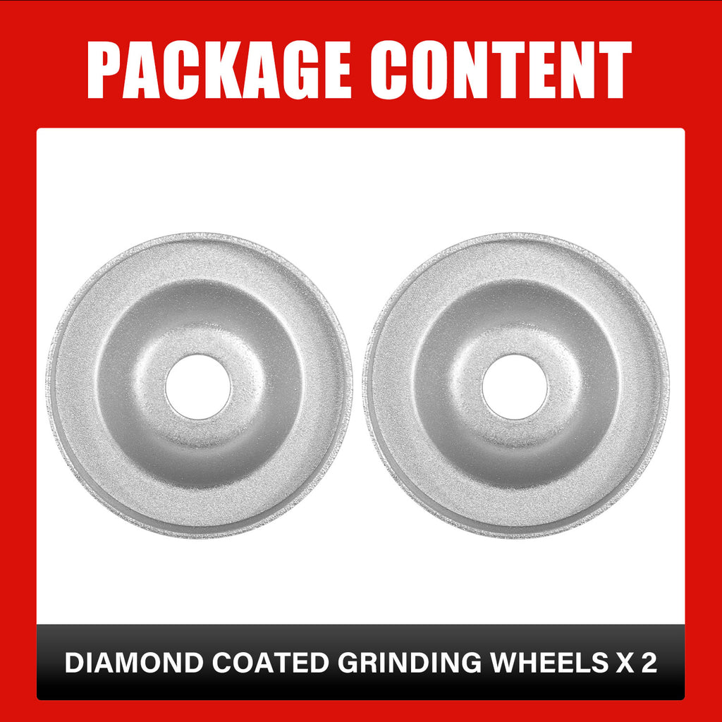 TOPEX 2-piece Diamond Coated Grinding Wheels For TX390 Replacement Accessory