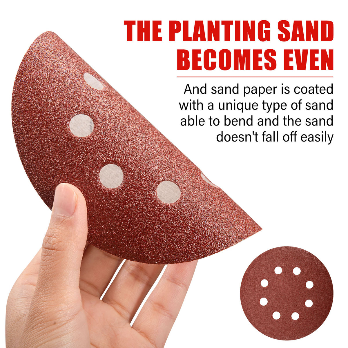 TOPEX 125mm Orbital Sanding Discs Oxide Sandpaper Sanding Paper Pads A ...