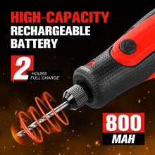 Load image into Gallery viewer, TOPEX 4V  MAX Cordless Mini Grinder, 3-Speed Electric Rotary Tool &amp; Engraving Pen with 31 Accessories