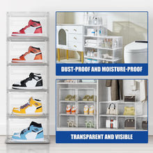 Load image into Gallery viewer, Stelive 6PCS Shoe Display Box Shoe Box Storage Container Stackable Shoe Storage Box 33.4x27.5x22.3cm