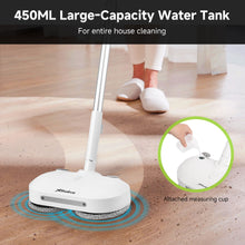 Load image into Gallery viewer, Stelive Steam &amp; Scrub Automatic Electric Steam Mop, Hard Floor Cleaner &amp; Steamer, Powerful Stain Remover, 4 Rotating Pads with Filling Cup, White