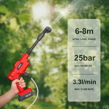 Load image into Gallery viewer, TOPEX 20V Cordless Pressure Washer, 6-in-1 Nozzle for Washing Car/Wall/Floor, Battery