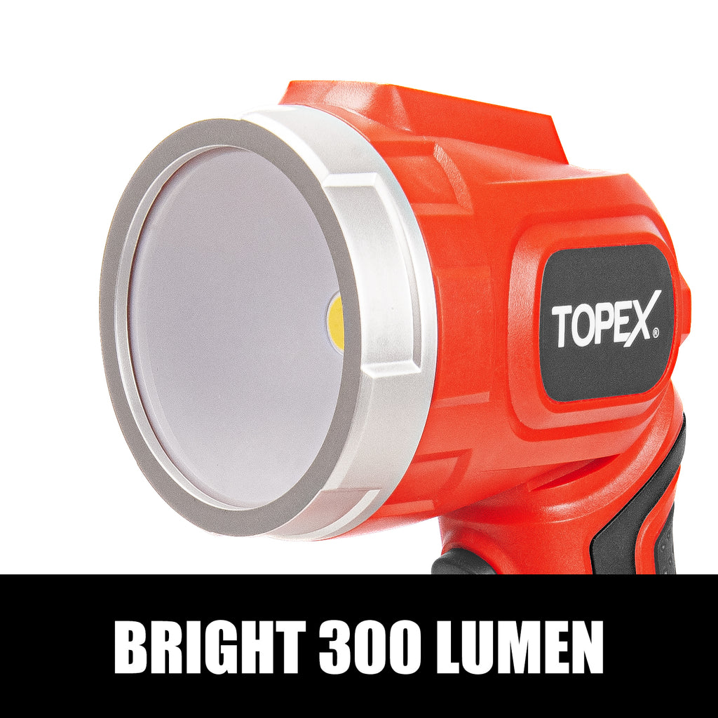 TOPEX 20V LED Light 300 Lumen Lightweight LED Torch Skin Only without Battery