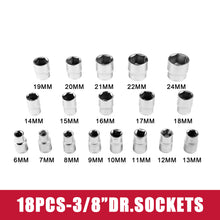 Load image into Gallery viewer, 25-Piece Socket &amp; Ratchet Spanner Set – CR-V 1/2&quot; Drive (Metric, Large Size)