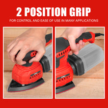 Load image into Gallery viewer, TOPEX 3in1 200W Electric Finishing Sander Sanding Tool 6 Speeds 3 Sanding Base Plate Size