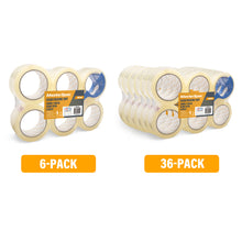 Load image into Gallery viewer, MasterSpec Clear Packing Tape - 6 Rolls, 450m Total Length, 48mm x 75m