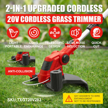 Load image into Gallery viewer, TOPEX 20V Cordless Grass Trimmer, 30cm Grass Trimmer Lawn Mover &amp; Edger Garden Tool (Skin Only-Battery and Charger NOT Included)