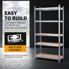 Load image into Gallery viewer, MasterSpec 5-Tier Garage Shelving 1500x700x300mm Warehouse Rack Shelf Storage Rack Garage Shelves