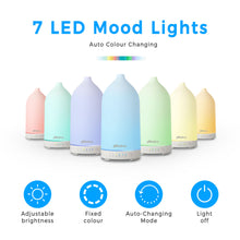 Load image into Gallery viewer, Stelive Essential Oil Diffuser, Ultrasonic Aromatherapy Diffuser 200ML, Aroma Diffuser with 4 white indicator lights, humidifying benefits, for Home or Office