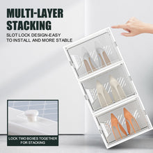 Load image into Gallery viewer, Stelive 12PCS Shoe Display Box Shoe Box Storage Containers Stackable Shoe Storage Box 33x25.4x18.6cm
