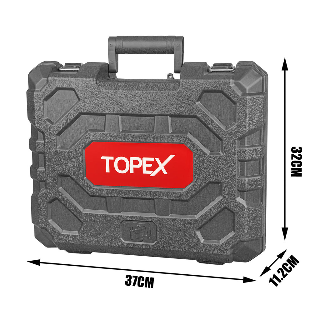 TOPEX 1010W SDS+ Rotary Hammer Drill Demolition Jack Hammer Kit w/ Chisels Drill