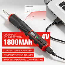Load image into Gallery viewer, TOPEX 4V Max Cordless Soldering Iron, Cordless Soldering Iron Kit, 12 Second Quick Heat Up, with Rechargeable Lithium-Ion Battery, for Electronics