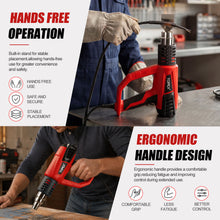 Load image into Gallery viewer, TOPEX Heat Gun Hot Air Heating Tool Kit Dual Speed w/ 5 Accessories Storage Case