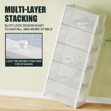 Load image into Gallery viewer, Stelive 12PCS Shoe Display Box Shoe Box Storage Containers Stackable Shoe Storage Box 33x25.4x18.6cm