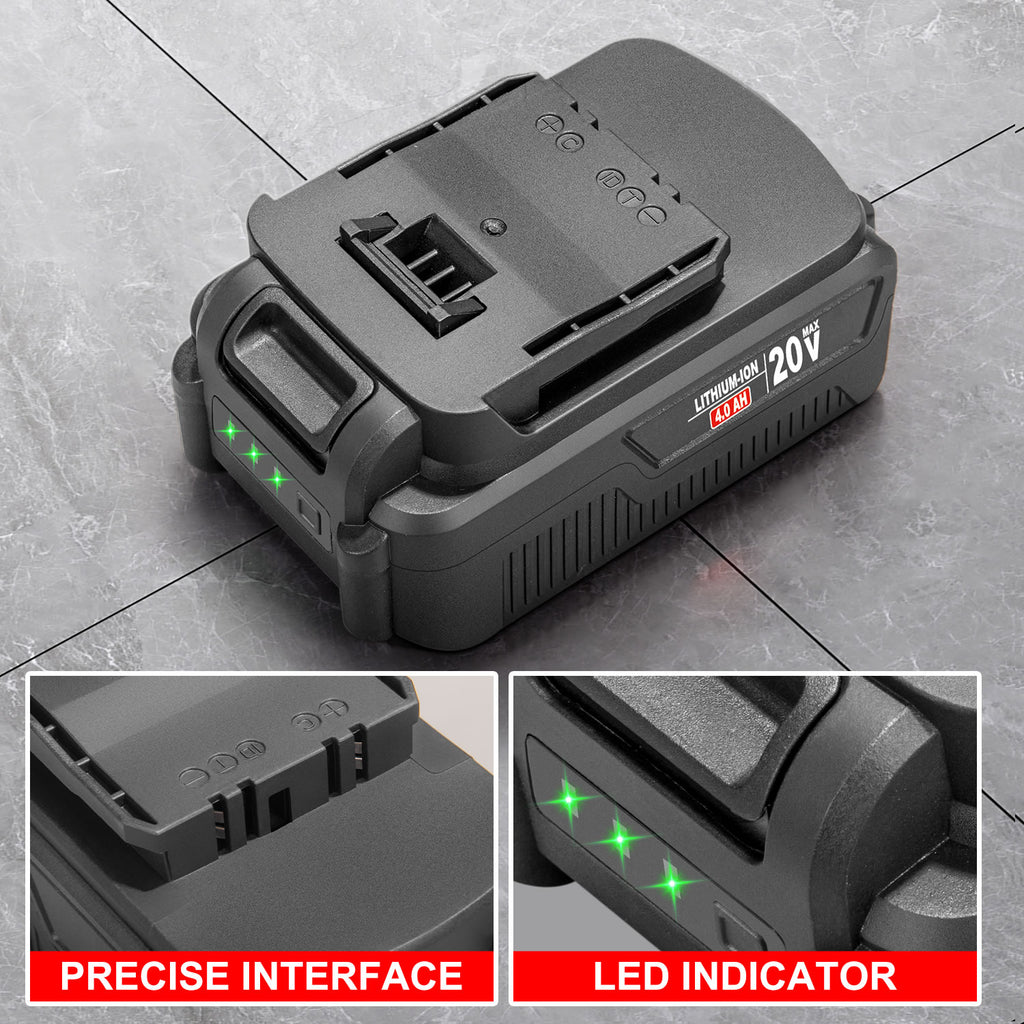 TOPEX 20v 4.0Ah Battery & Fast Charger Kit