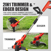 Load image into Gallery viewer, TOPEX 20V Cordless Grass Trimmer, 30cm Grass Trimmer Lawn Mover &amp; Edger Garden Tool (Skin Only-Battery and Charger NOT Included)
