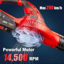 Load image into Gallery viewer, TOPEX 20V MAX Cordless Leaf Blower 1.5Ah Battery 200km/h