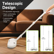 Load image into Gallery viewer, Stelive Steam &amp; Scrub Automatic Electric Steam Mop, Hard Floor Cleaner &amp; Steamer, Powerful Stain Remover, 4 Rotating Pads with Filling Cup, White