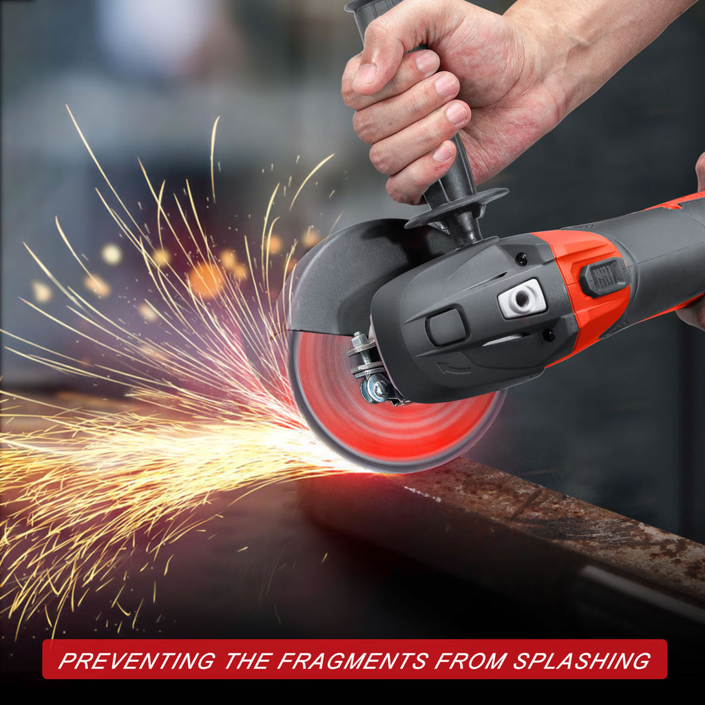 TOPEX 20V Cordless Angle Grinder 125mm Li-ion Grinding Cutting Power Tool Skin Only