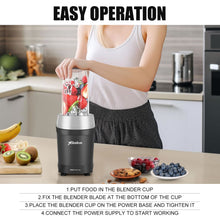 Load image into Gallery viewer, Stelive 1000W Electric Juice Blender Portable Blender Fresh Juice Mixer Smoothie Maker Electric Shakes Juicer Machine (Black)