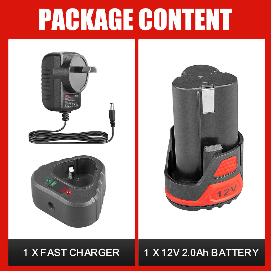 TOPEX 12V Battery & Charger