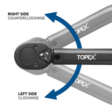 Load image into Gallery viewer, TOPEX 1/2&quot; Torque Wrench, 20-220 Nm / 14.7-162.2 ft-lb, Dual Scale, Heavy Duty for Automotive &amp; Mechanical Use