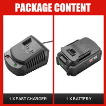 Load image into Gallery viewer, TOPEX 20v 4.0Ah Battery &amp; Fast Charger Kit