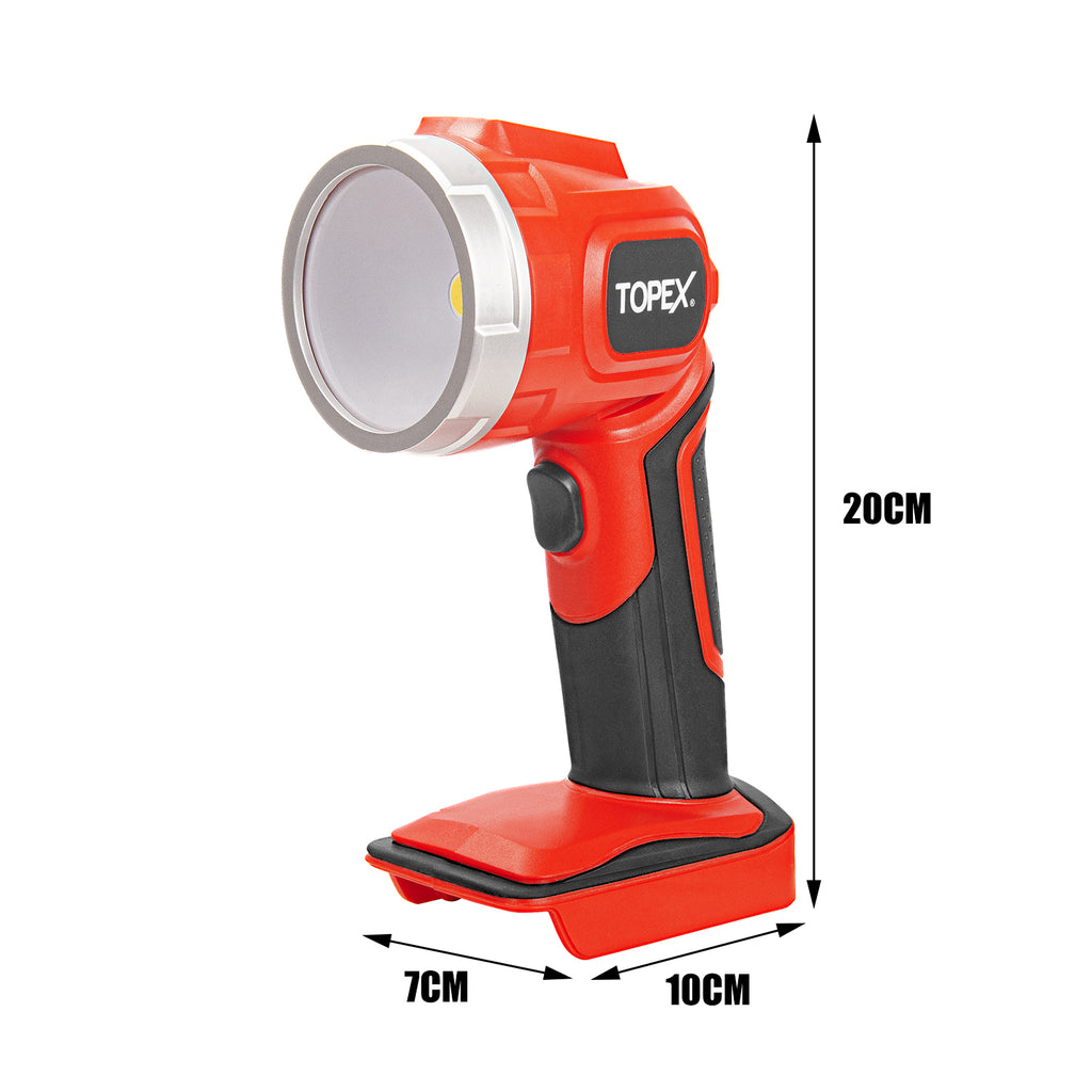 TOPEX 20V LED Light 300 Lumen Lightweight LED Torch Skin Only without Battery