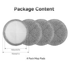 Load image into Gallery viewer, Stelive 4 Pack Replacement Steam Mop Pads for Stelive SL231 Steam Mop, Steam &amp; Scrub All-in-One Scrubbing and Sanitizing, Dirt Grip Scrub Washable Pad