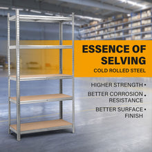 Load image into Gallery viewer, MasterSpec 2PCS 5-Tier Garage Shelving 1500x700x300mm Warehouse Rack Shelf Storage Rack Garage Shelves