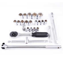 Load image into Gallery viewer, 25-Piece Socket &amp; Ratchet Spanner Set – CR-V 1/2&quot; Drive (Metric, Large Size)