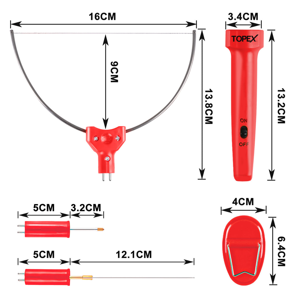 TOPEX 3-in-1 Hot Wire Foam Cutter Styrofoam Cutting Tool Set