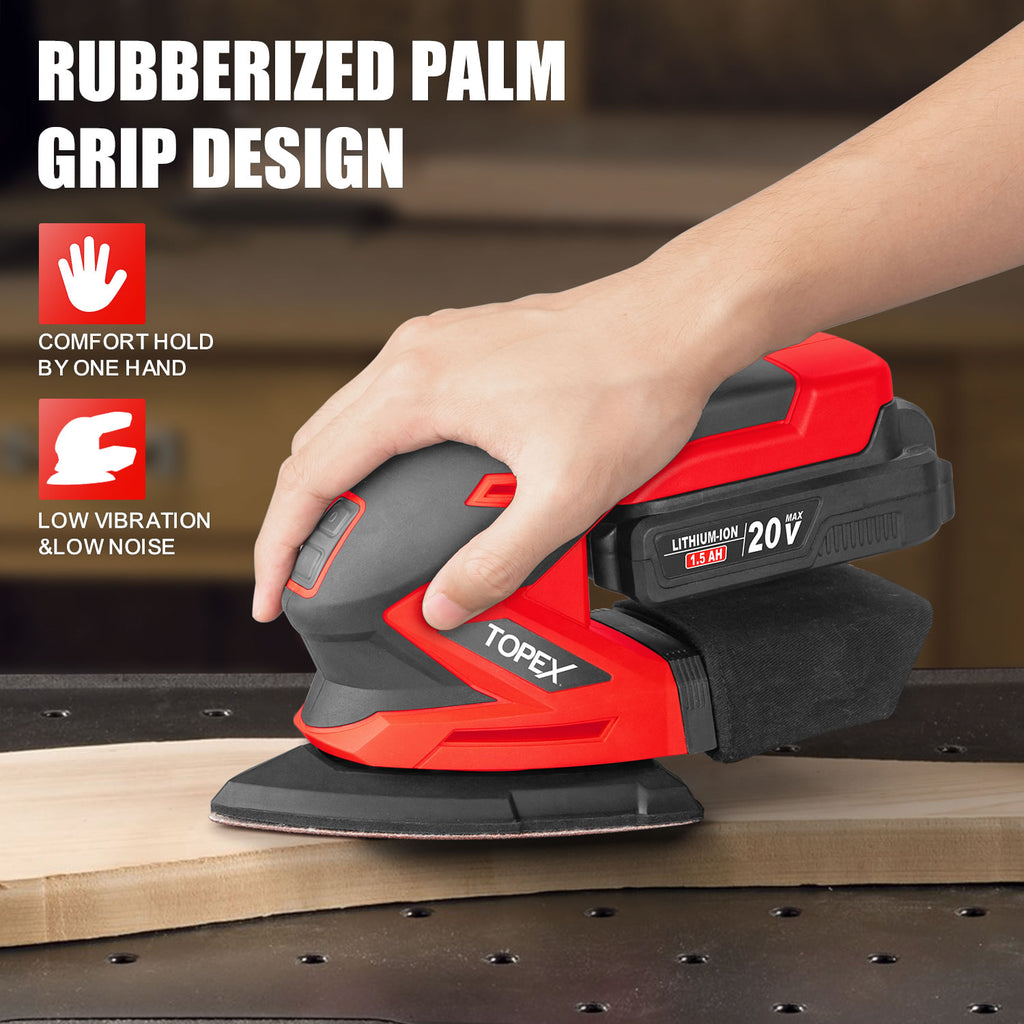 TOPEX 20V Cordless Detail Sander Electric Detail Sander Handheld Sandi topto TOPEX 20V Cordless Detail Sander Electric Detail Sander Handheld Sandi topto