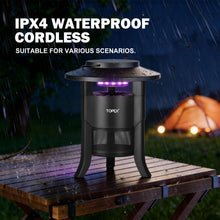 Load image into Gallery viewer, TOPEX 5W  Solar Garden Mosquito Killer Lamp, 2-in-1 Rechargeable Bug Zapper with UV Light, Removable Tray, Night Light for Indoor &amp; Outdoor Use